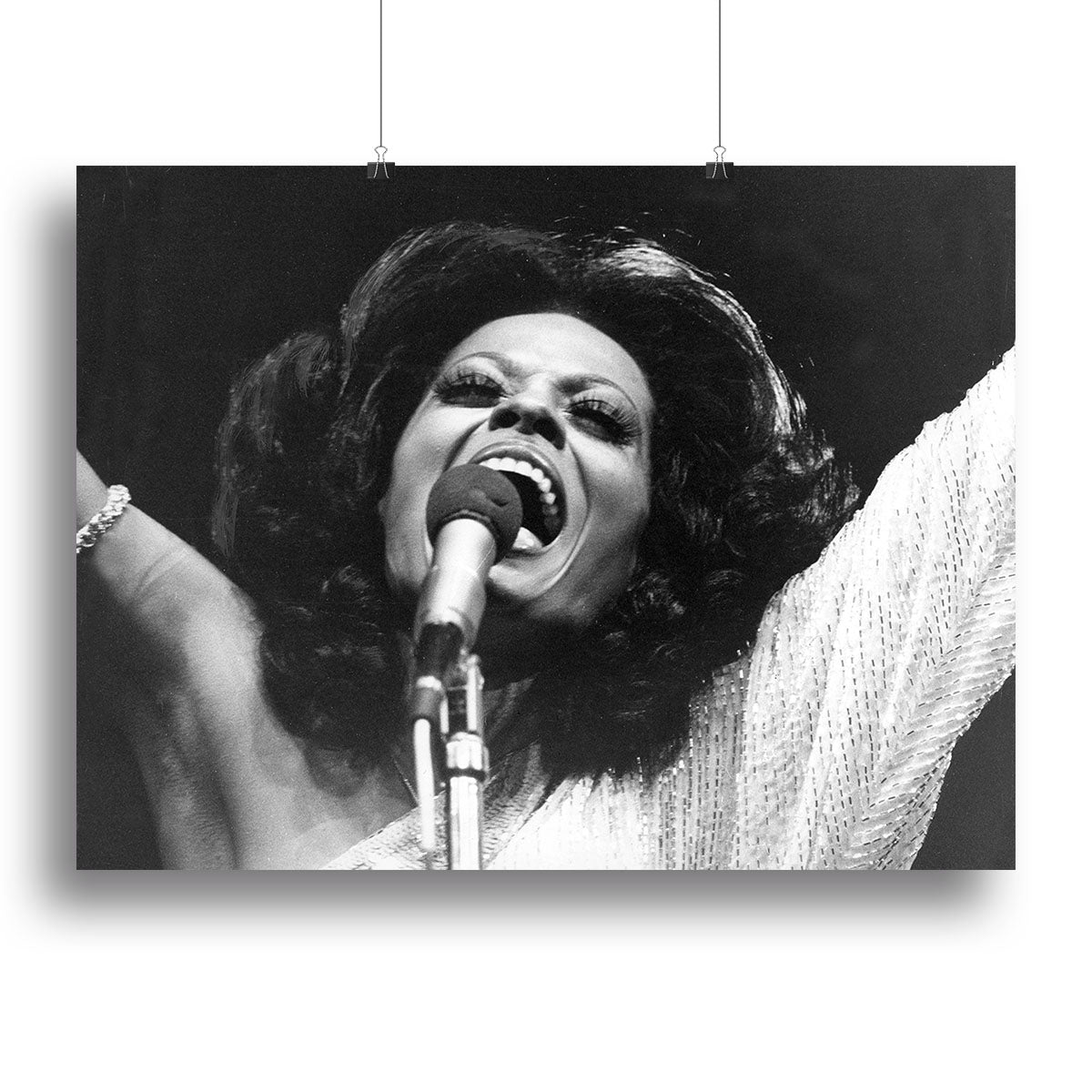Diana Ross on stage Canvas Print or Poster - Canvas Art Rocks - 2