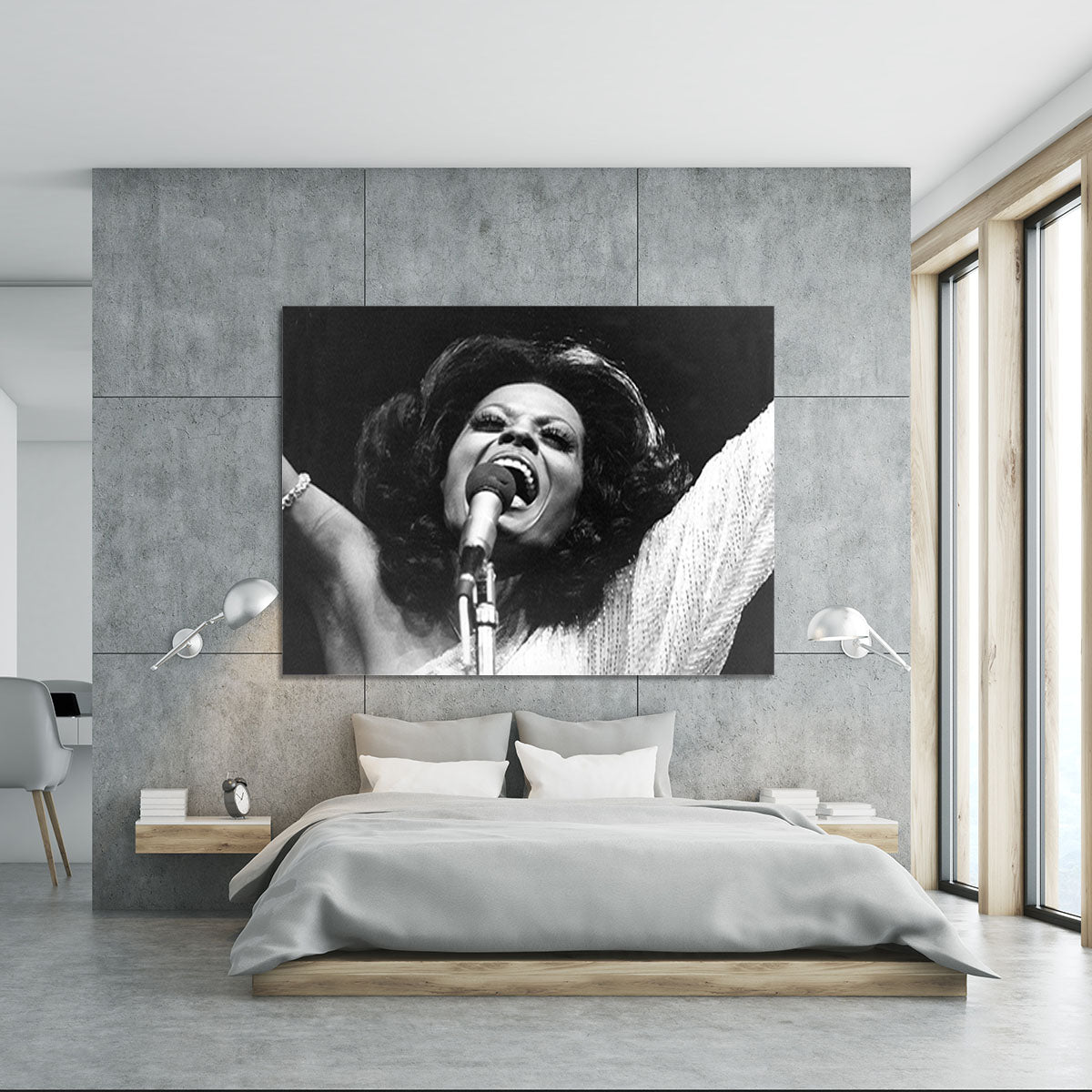 Diana Ross on stage Canvas Print or Poster - Canvas Art Rocks - 5