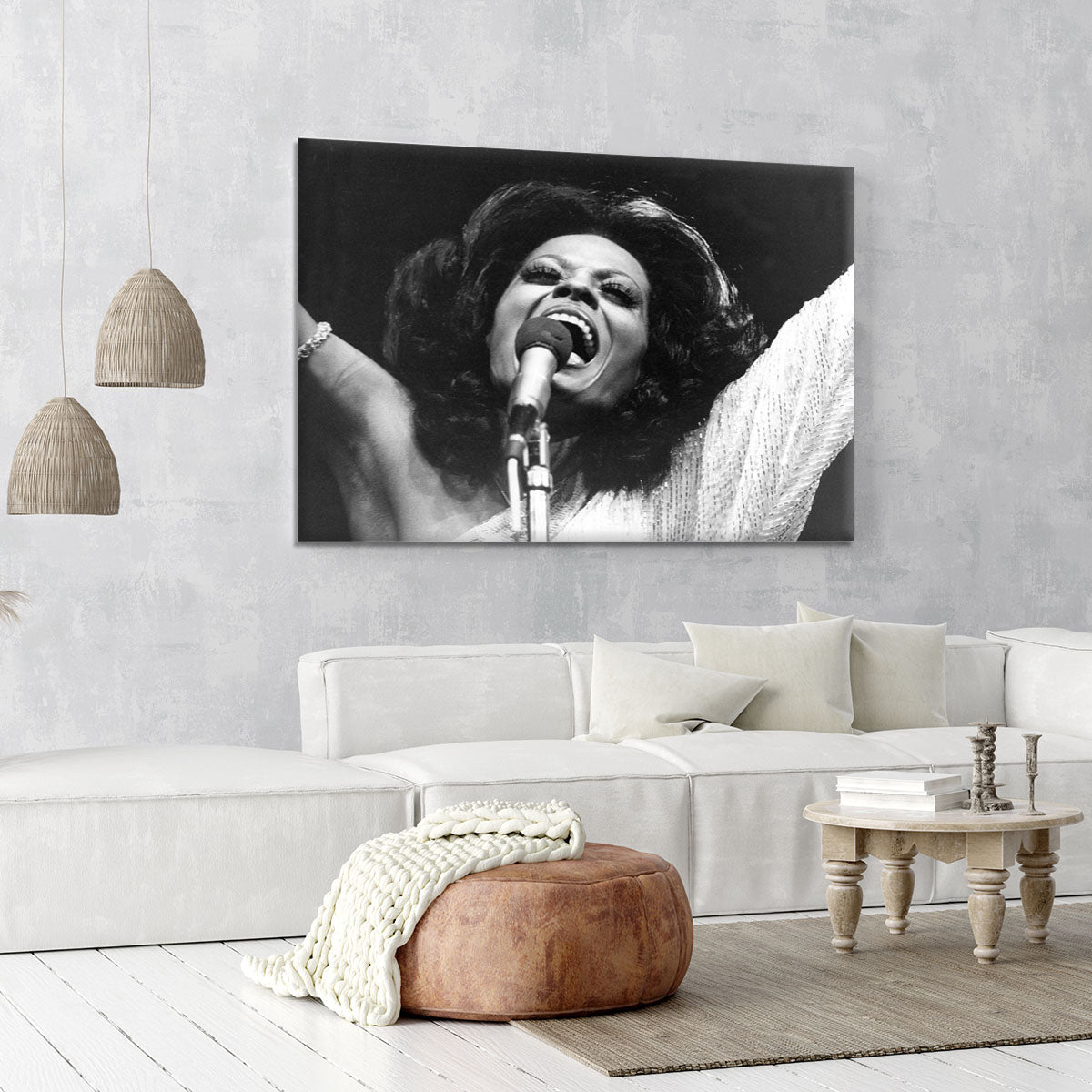Diana Ross on stage Canvas Print or Poster - Canvas Art Rocks - 6