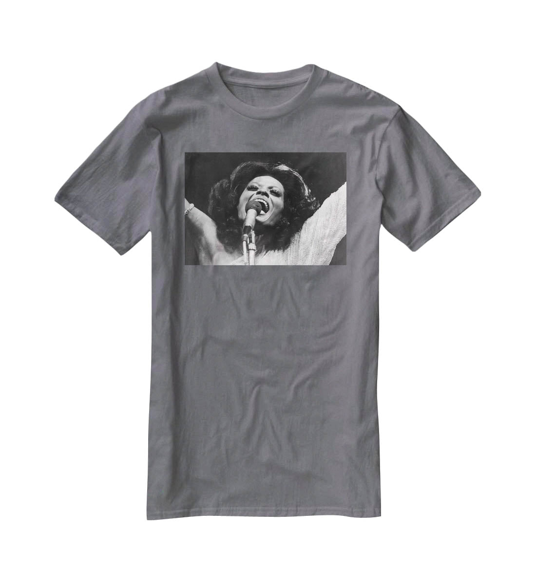 Diana Ross on stage T-Shirt - Canvas Art Rocks - 3