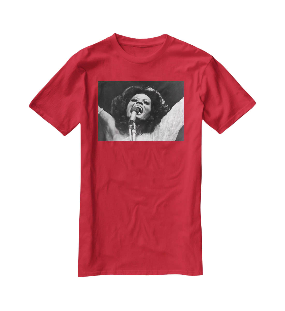 Diana Ross on stage T-Shirt - Canvas Art Rocks - 4