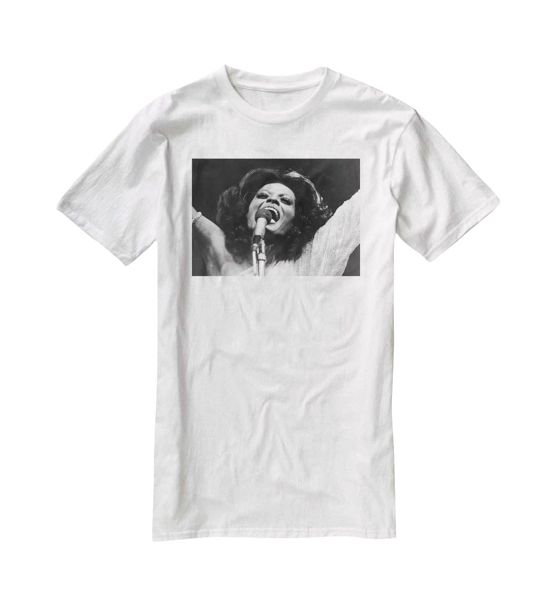 Diana Ross on stage T-Shirt - Canvas Art Rocks - 5