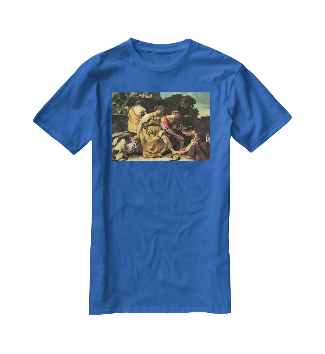 Diana and her nymphs by Vermeer T-Shirt - Canvas Art Rocks - 2