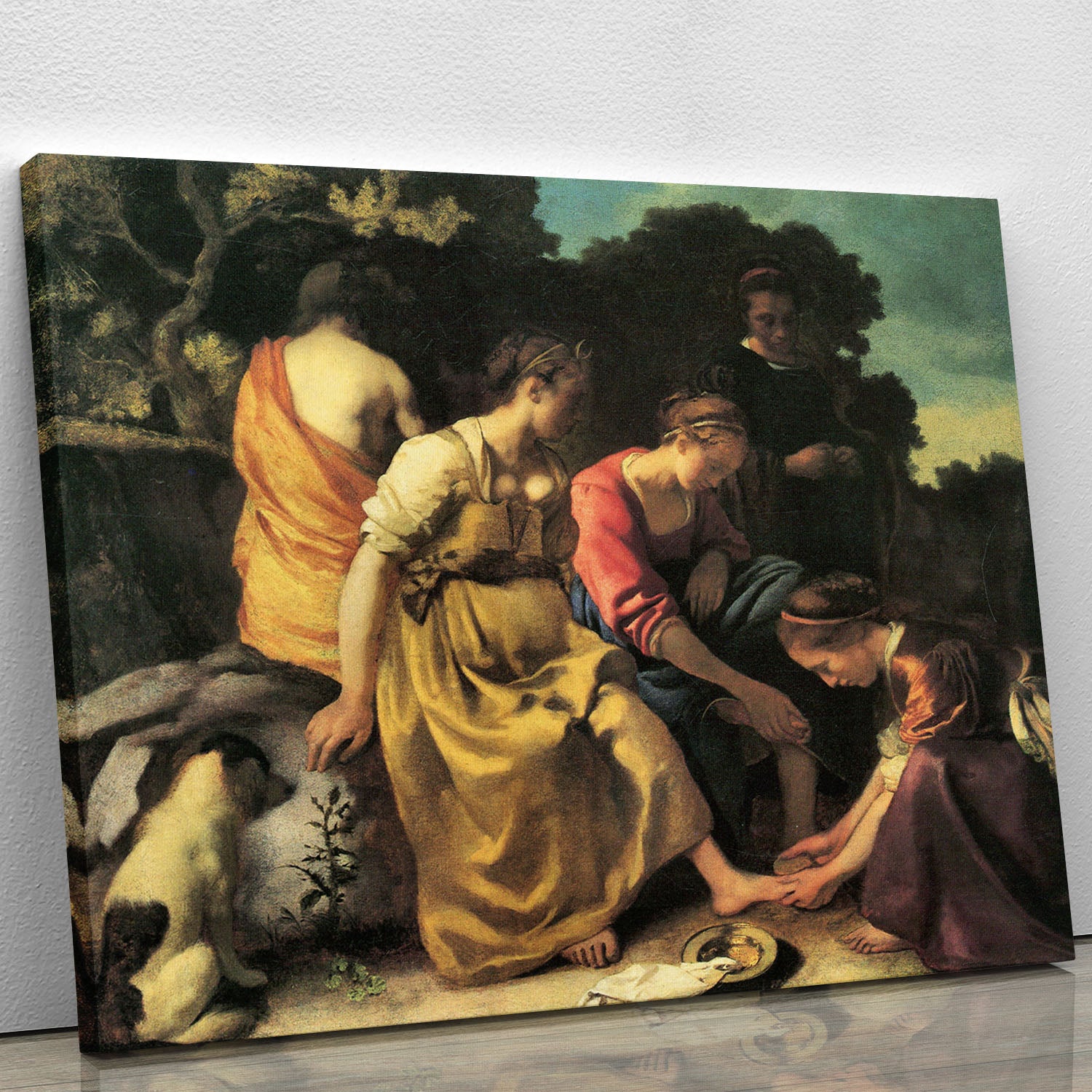 Diana and her nymphs by Vermeer Canvas Print or Poster - Canvas Art Rocks - 1