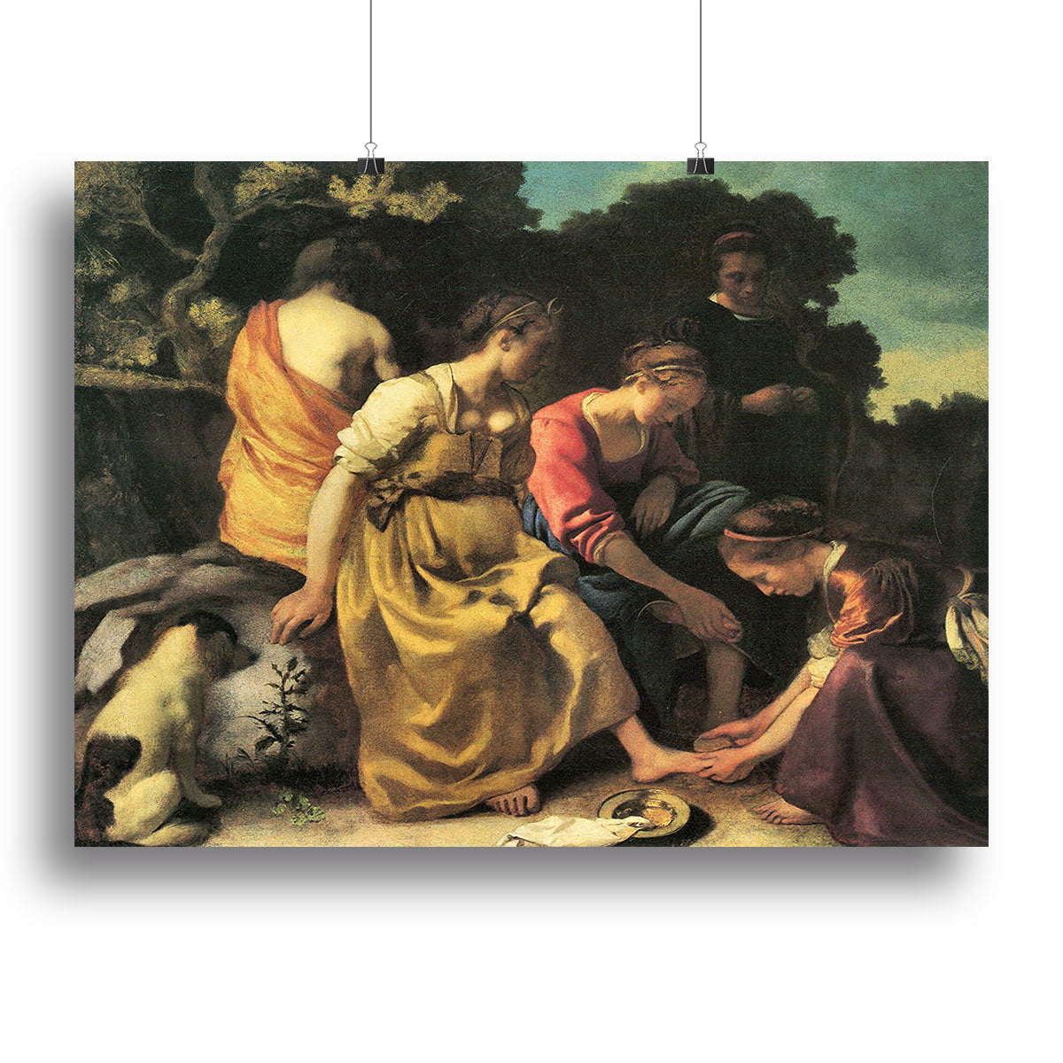 Diana and her nymphs by Vermeer Canvas Print or Poster - Canvas Art Rocks - 2