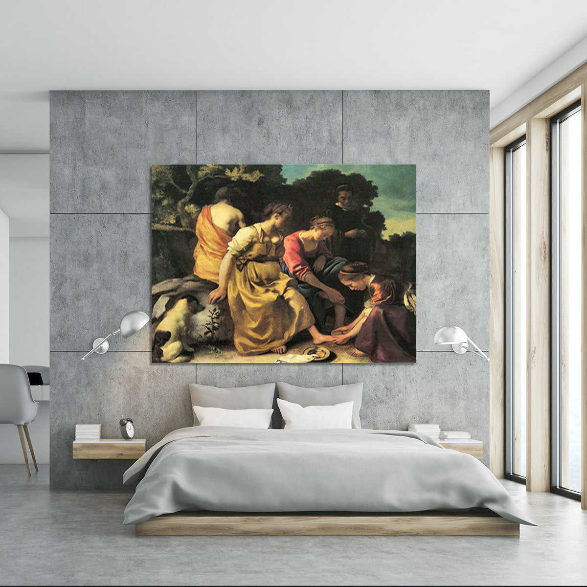 Diana and her nymphs by Vermeer Canvas Print or Poster - Canvas Art Rocks - 5