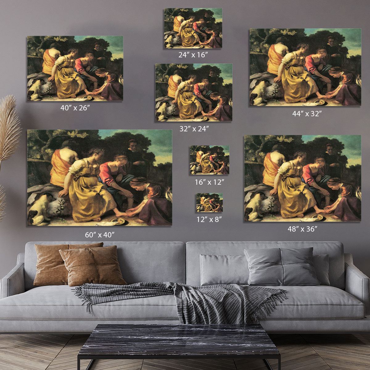 Diana and her nymphs by Vermeer Canvas Print or Poster - Canvas Art Rocks - 7