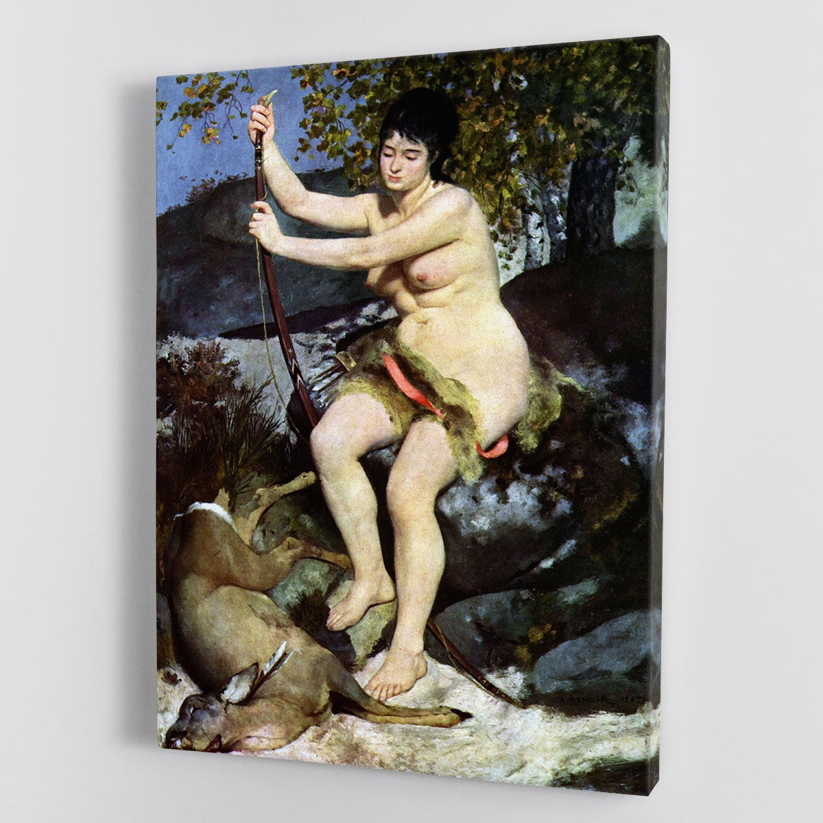 Diana as hunter by Renoir Canvas Print or Poster - Canvas Art Rocks - 1
