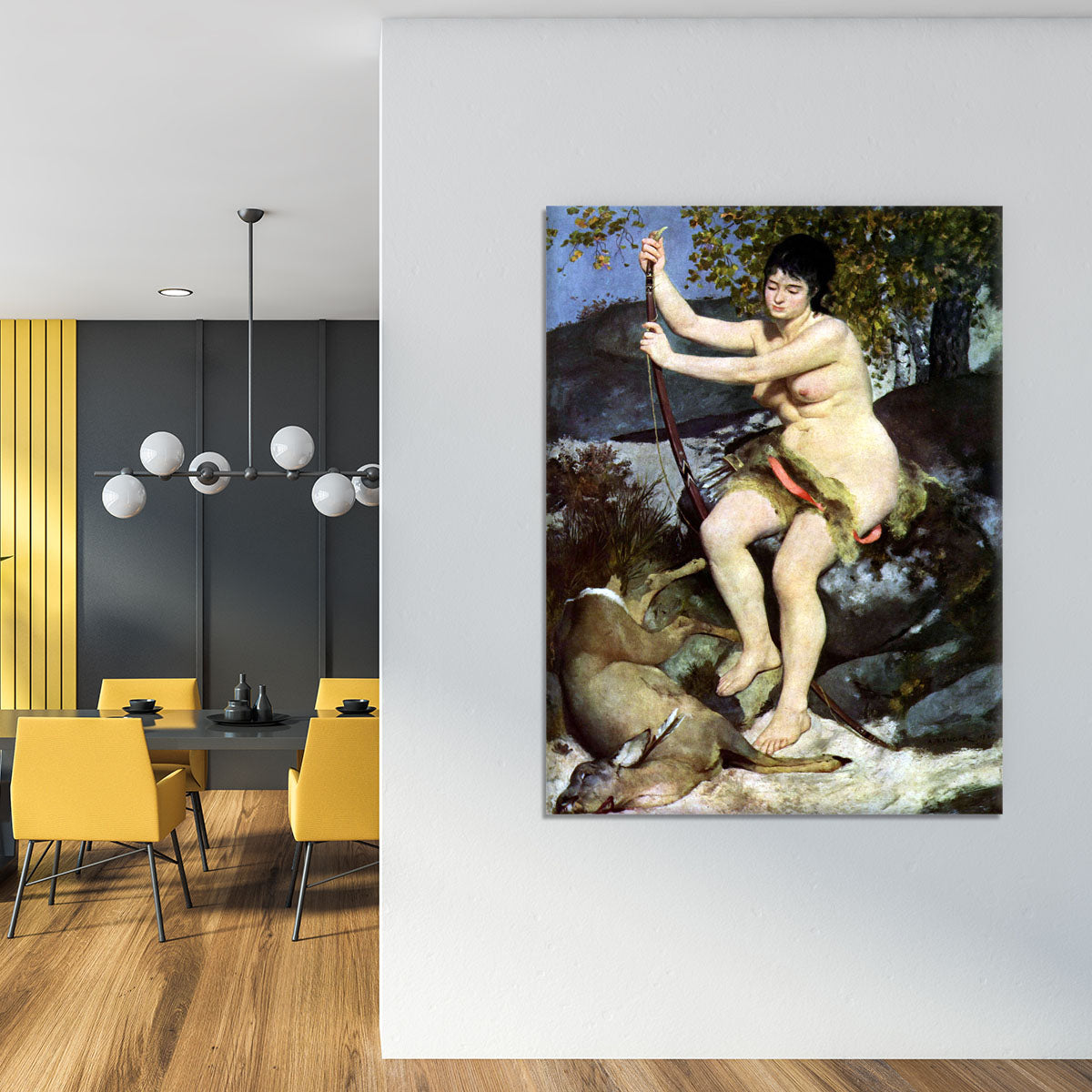 Diana as hunter by Renoir Canvas Print or Poster - Canvas Art Rocks - 4