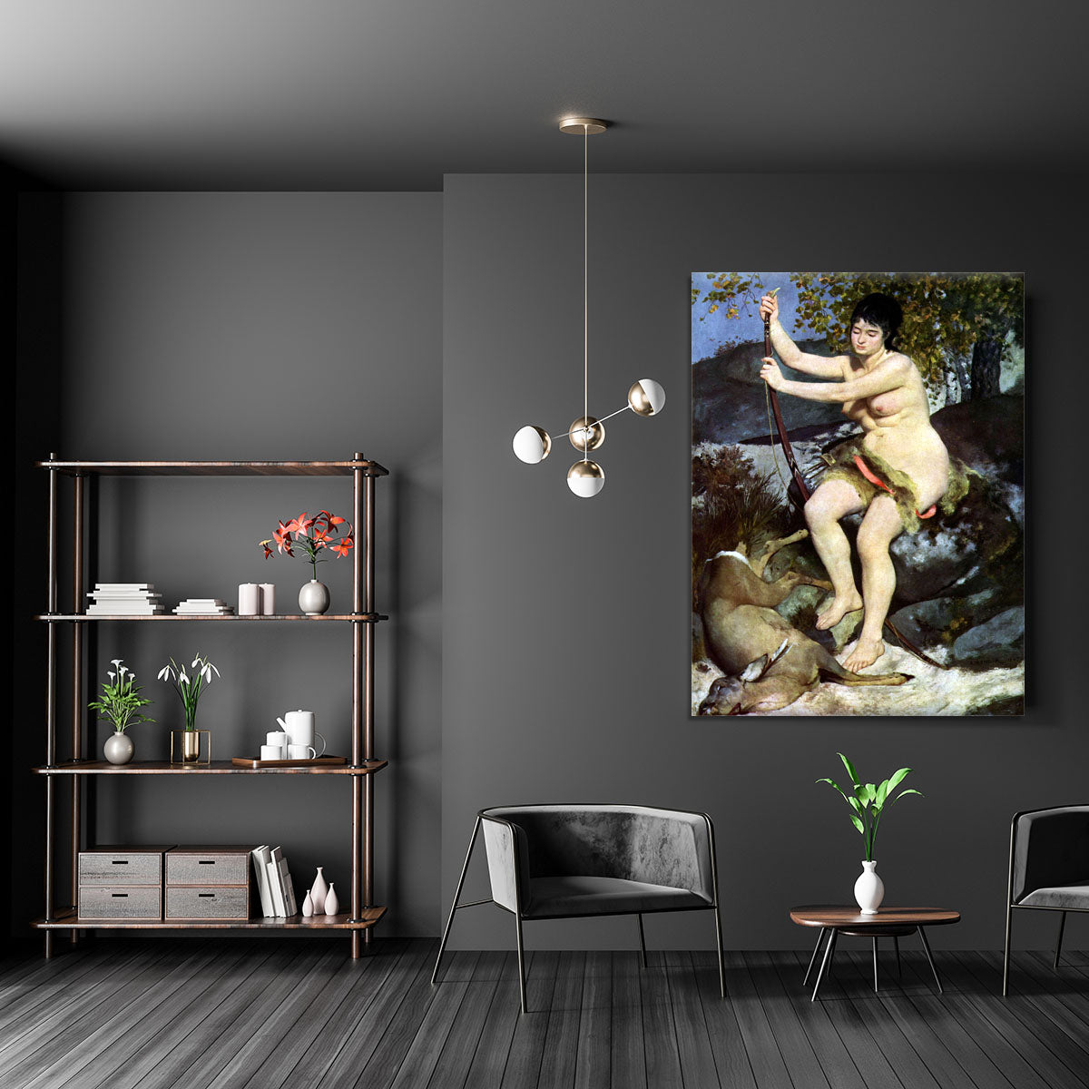 Diana as hunter by Renoir Canvas Print or Poster - Canvas Art Rocks - 5