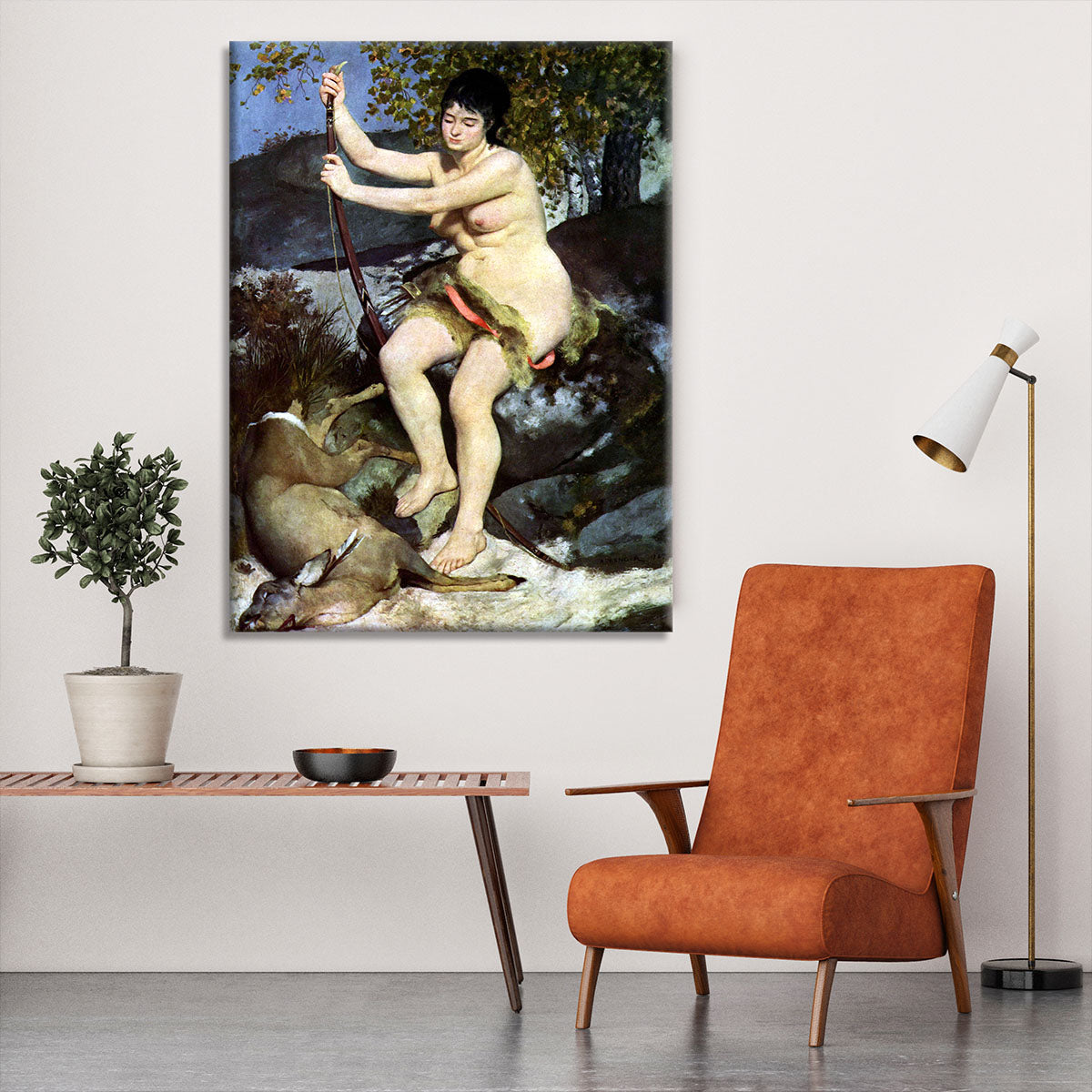 Diana as hunter by Renoir Canvas Print or Poster - Canvas Art Rocks - 6