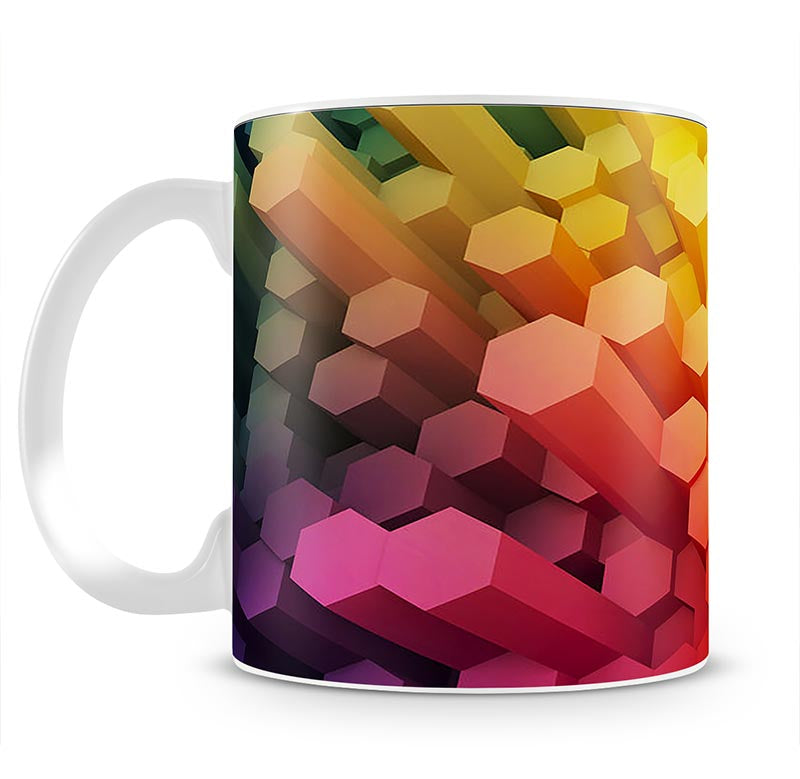 Dimensional Hexagons Mug - Canvas Art Rocks - 1