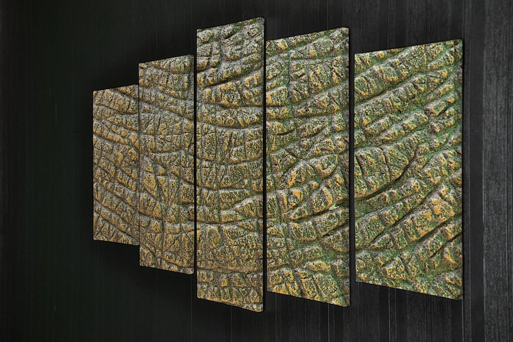 Dinosaur Skin Texture 5 Split Panel Canvas - Canvas Art Rocks - 2