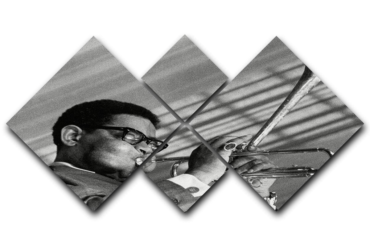 Dizzy Gillespie 4 Square Multi Panel Canvas - Canvas Art Rocks - 1