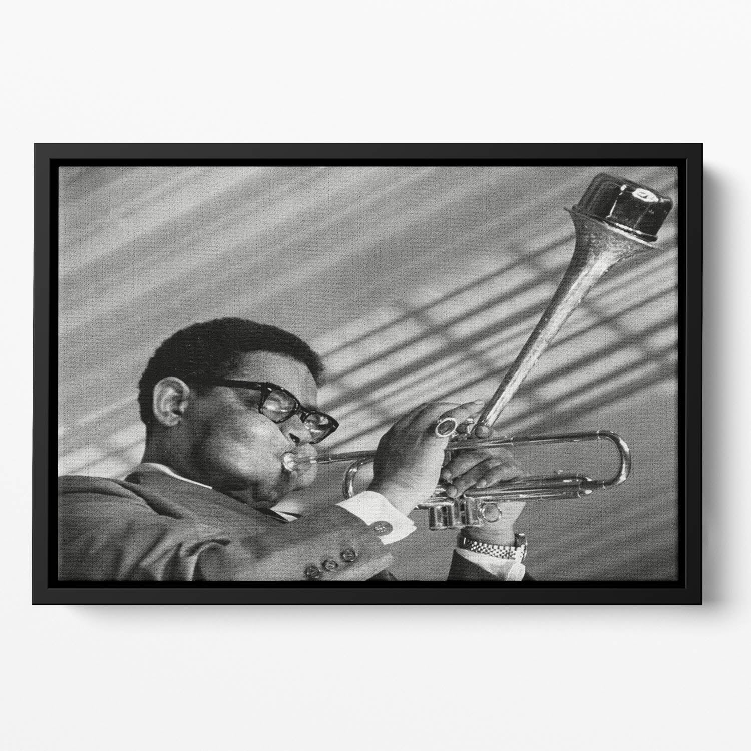 Dizzy Gillespie Floating Framed Canvas