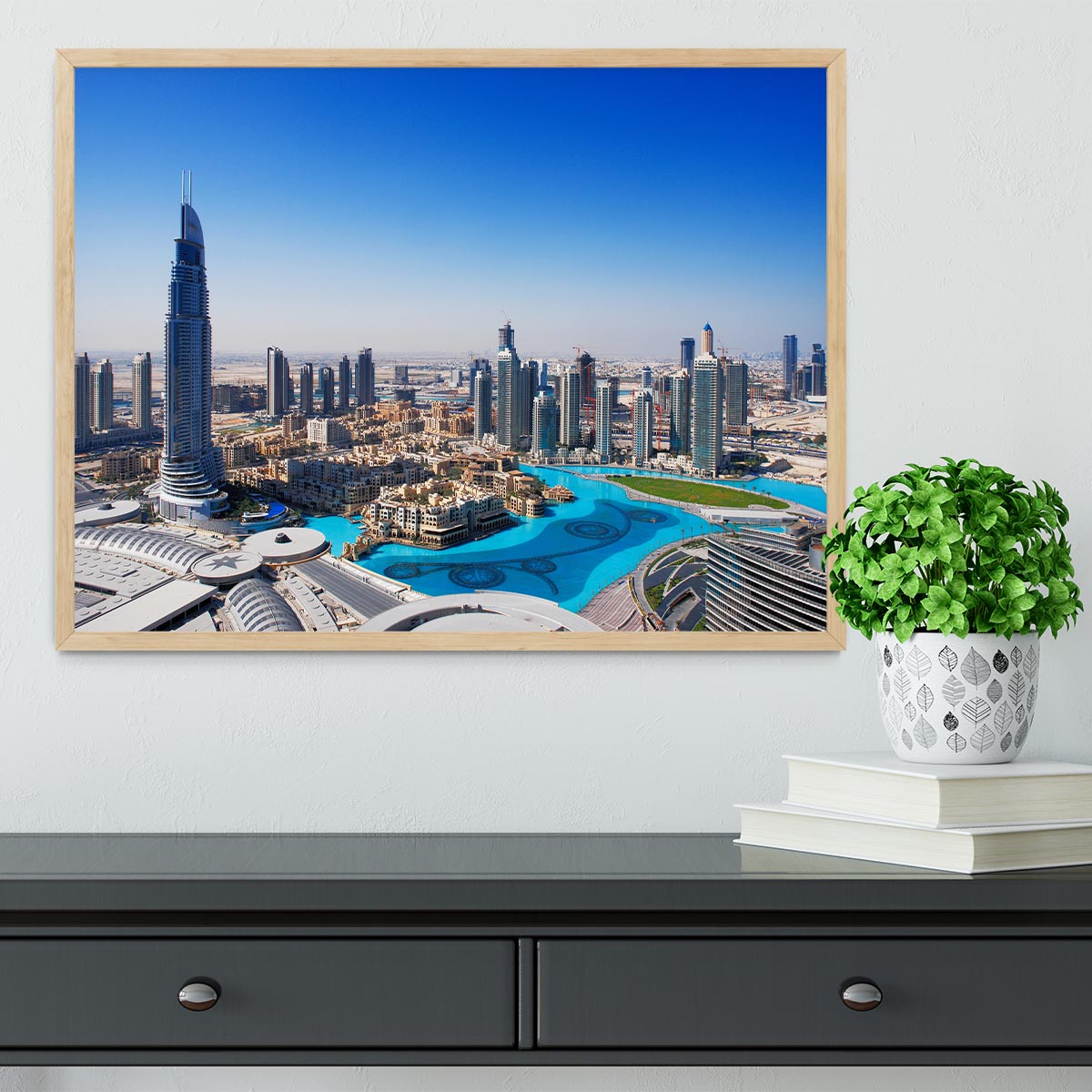 Downtown Dubai Framed Print - Canvas Art Rocks - 4