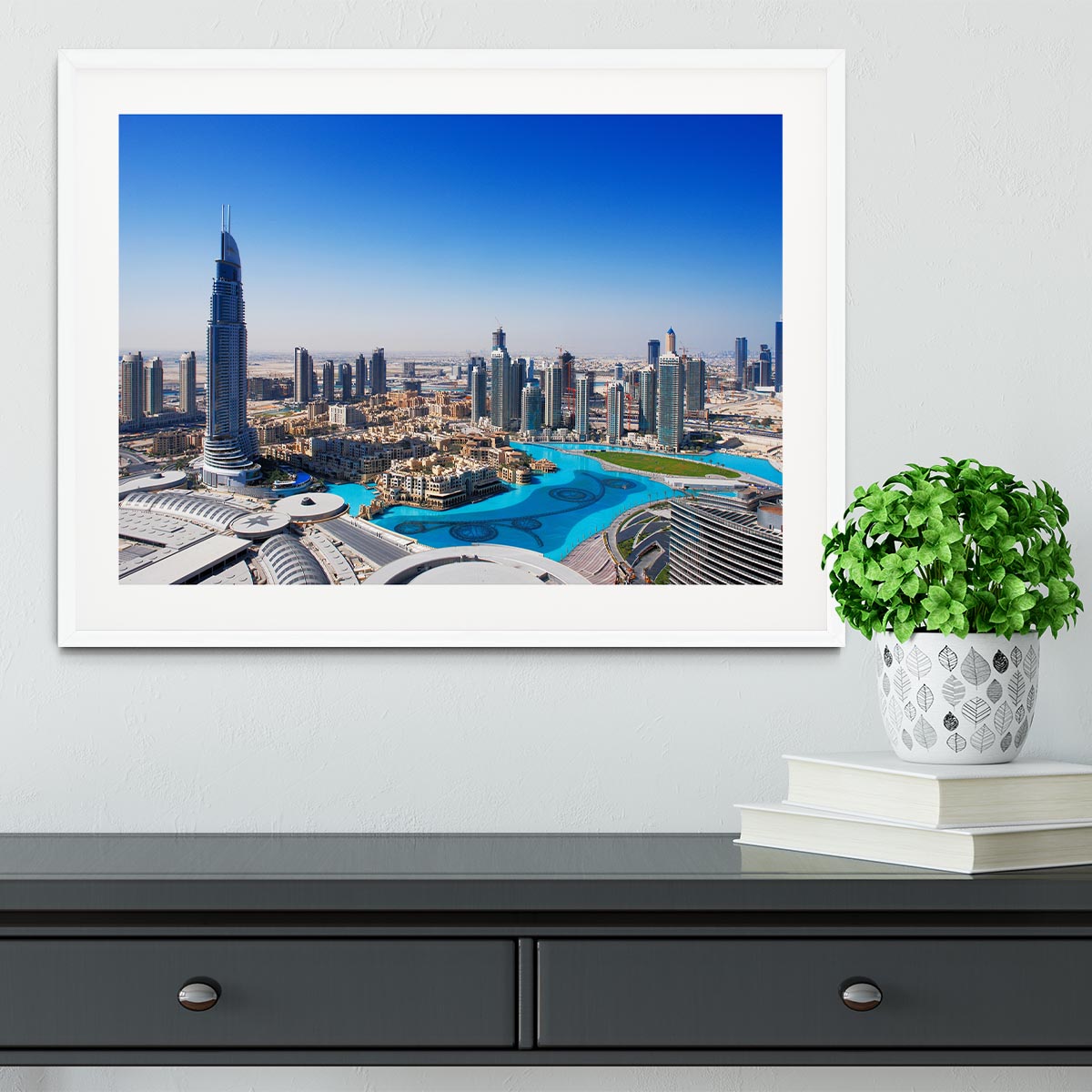 Downtown Dubai Framed Print - Canvas Art Rocks - 5