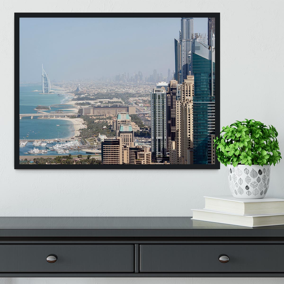 Dubai City Framed Print - Canvas Art Rocks - 2