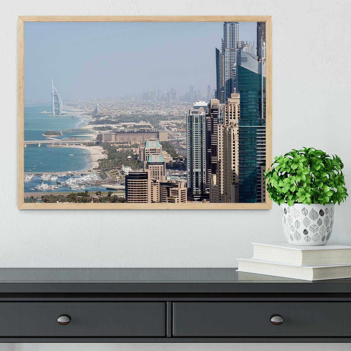 Dubai City Framed Print - Canvas Art Rocks - 4