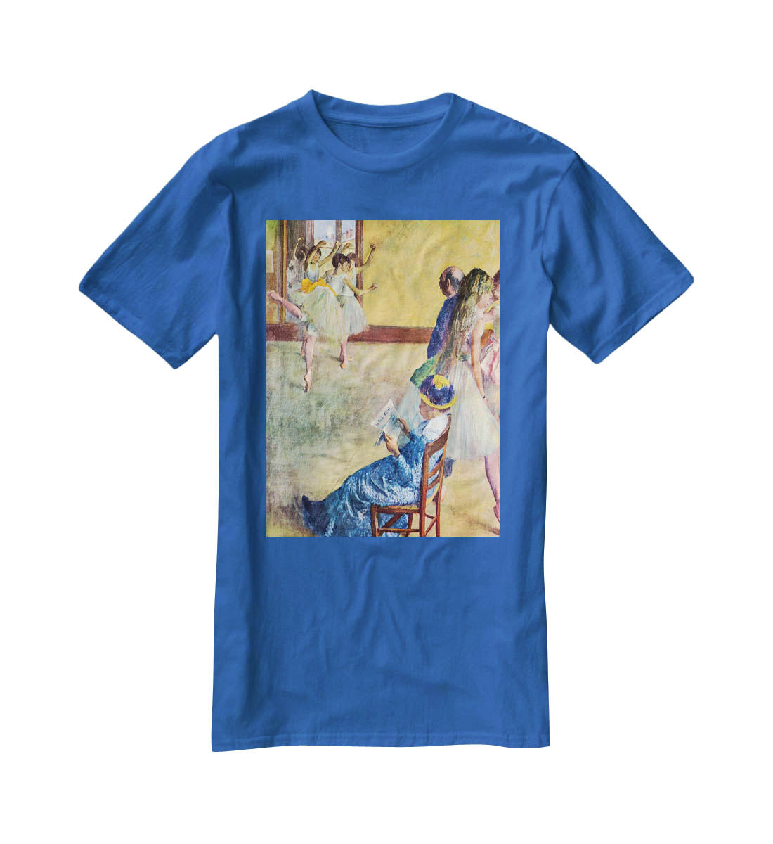 During the dance lessons Madame Cardinal by Degas T-Shirt - Canvas Art Rocks - 2