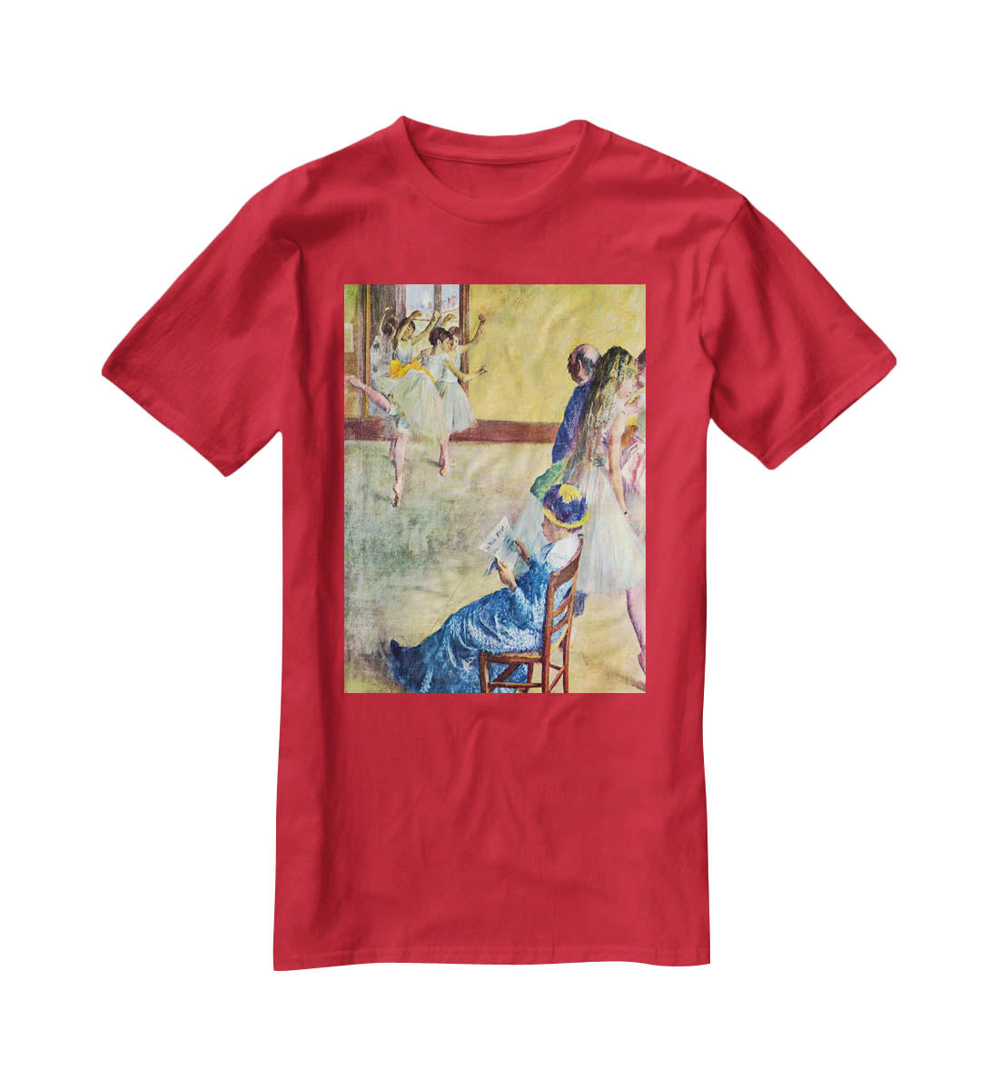 During the dance lessons Madame Cardinal by Degas T-Shirt - Canvas Art Rocks - 4