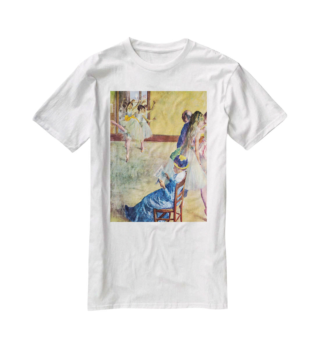 During the dance lessons Madame Cardinal by Degas T-Shirt - Canvas Art Rocks - 5