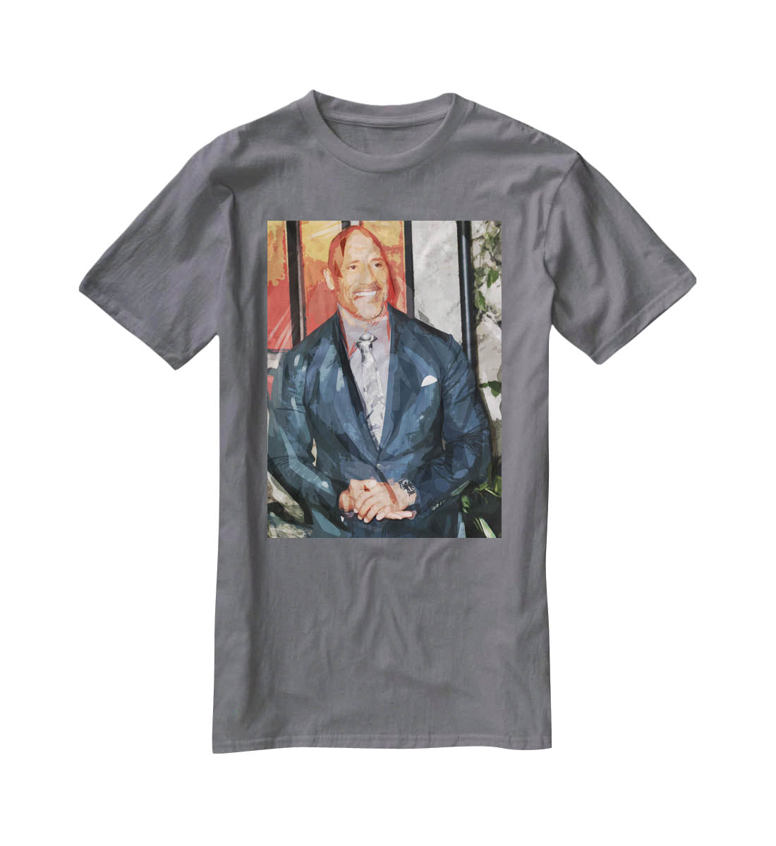 Dwayne The Rock Johnson Pop Art T-Shirt - Canvas Art Rocks - 3