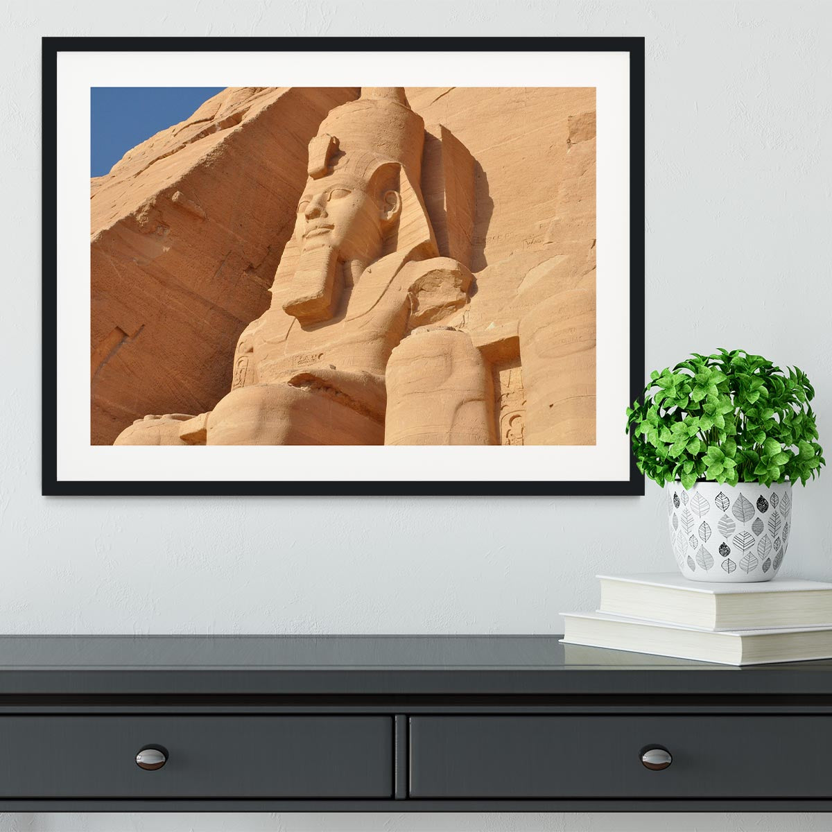 Egypt Sculpture Framed Print - Canvas Art Rocks - 1