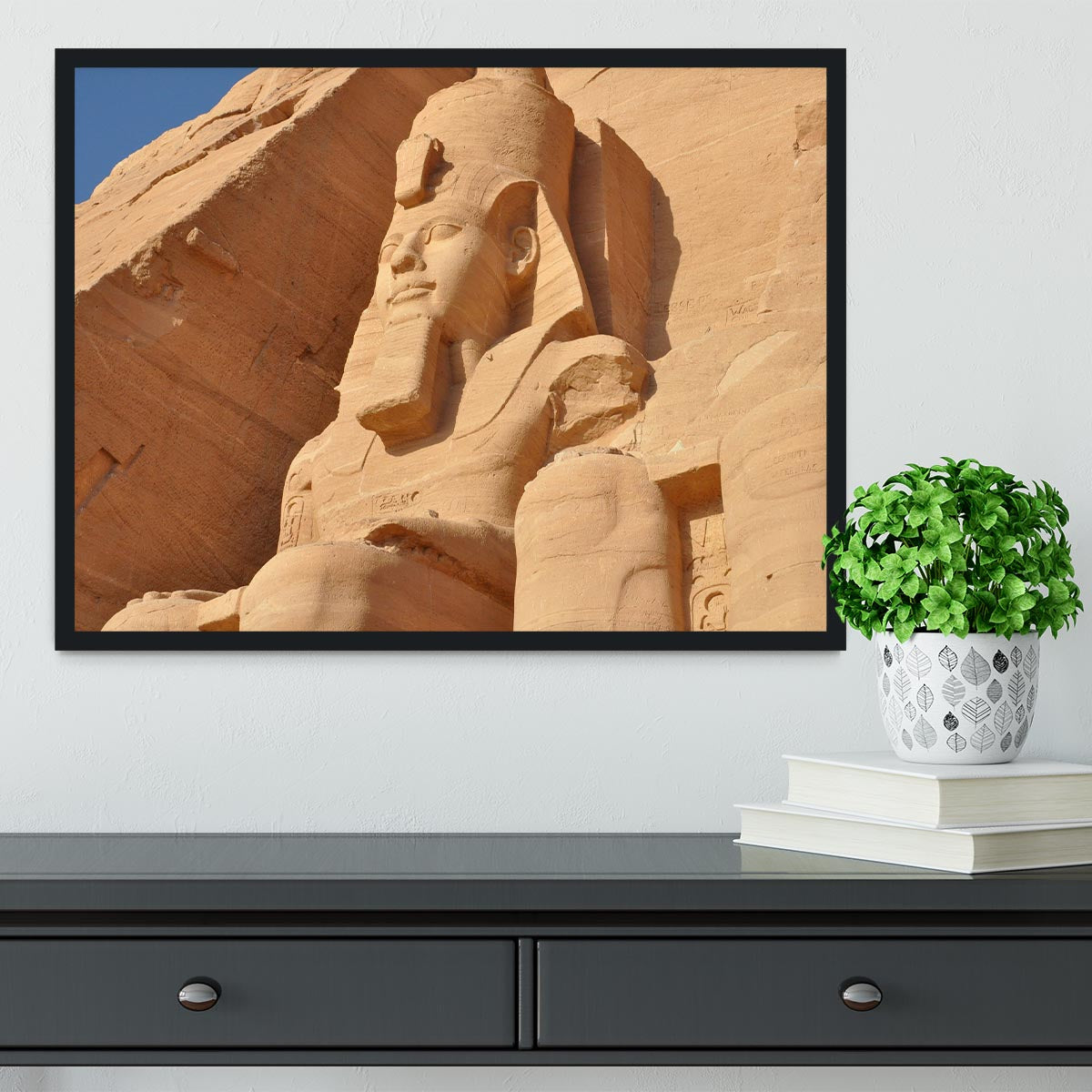 Egypt Sculpture Framed Print - Canvas Art Rocks - 2