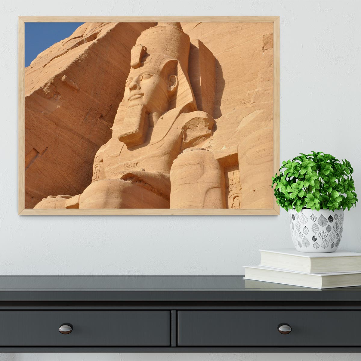 Egypt Sculpture Framed Print - Canvas Art Rocks - 4