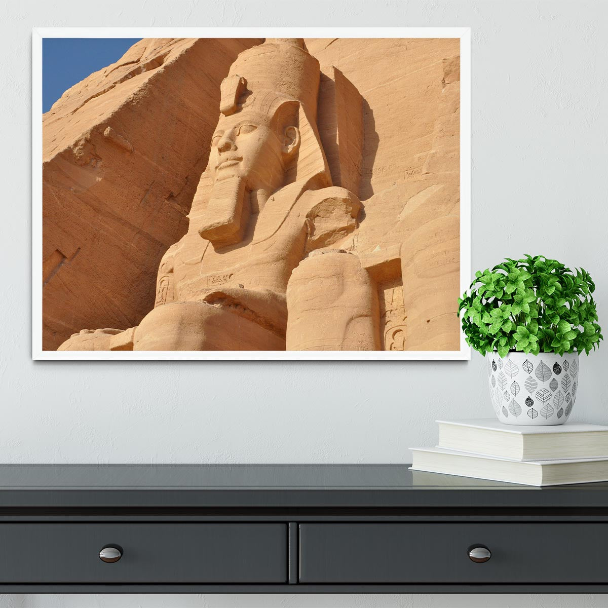 Egypt Sculpture Framed Print - Canvas Art Rocks -6
