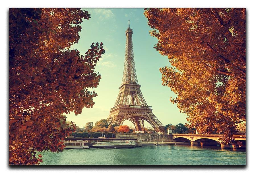 Eiffel tower in autumn time Canvas Print or Poster  - Canvas Art Rocks - 1