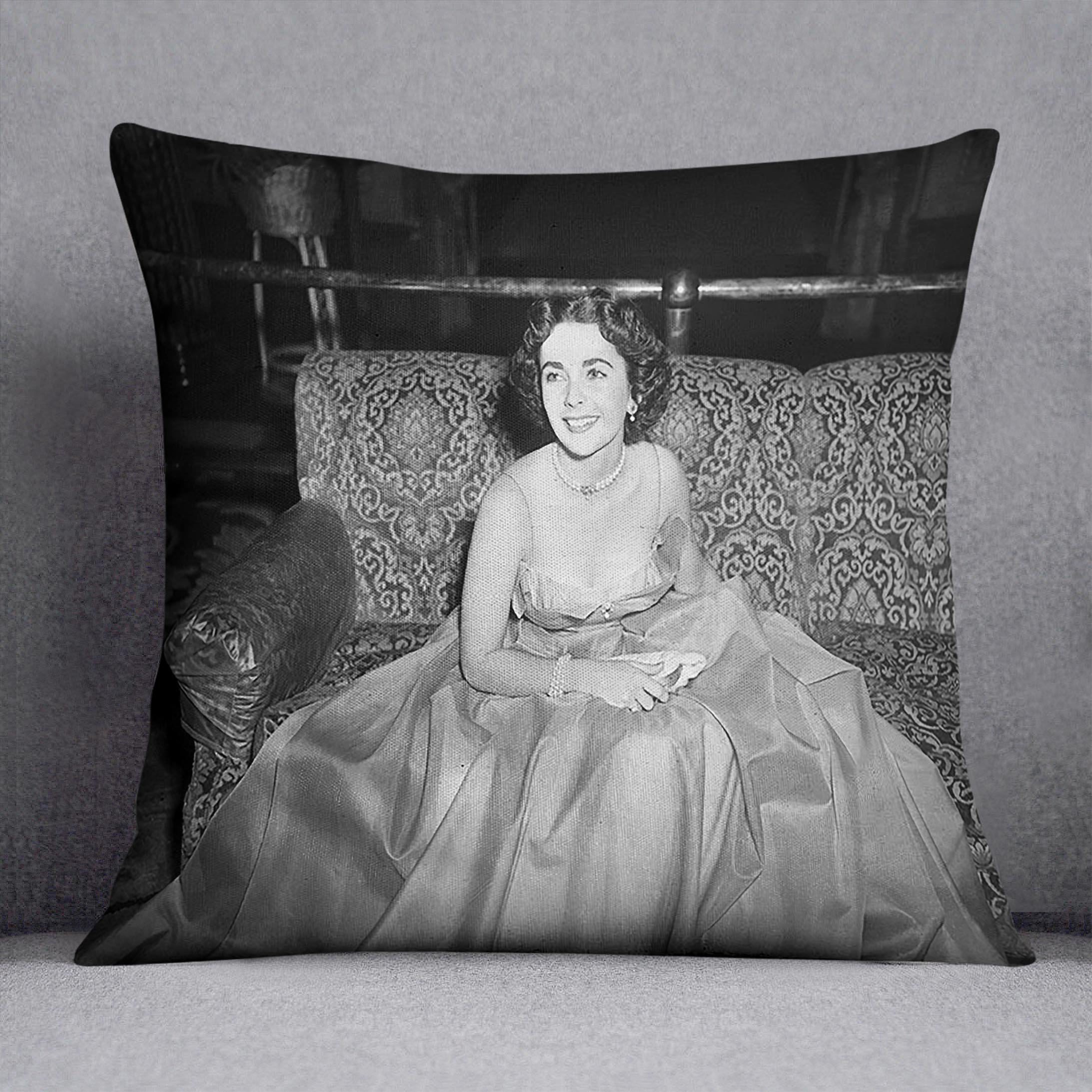Elizabeth Taylor In A Dress Cushion