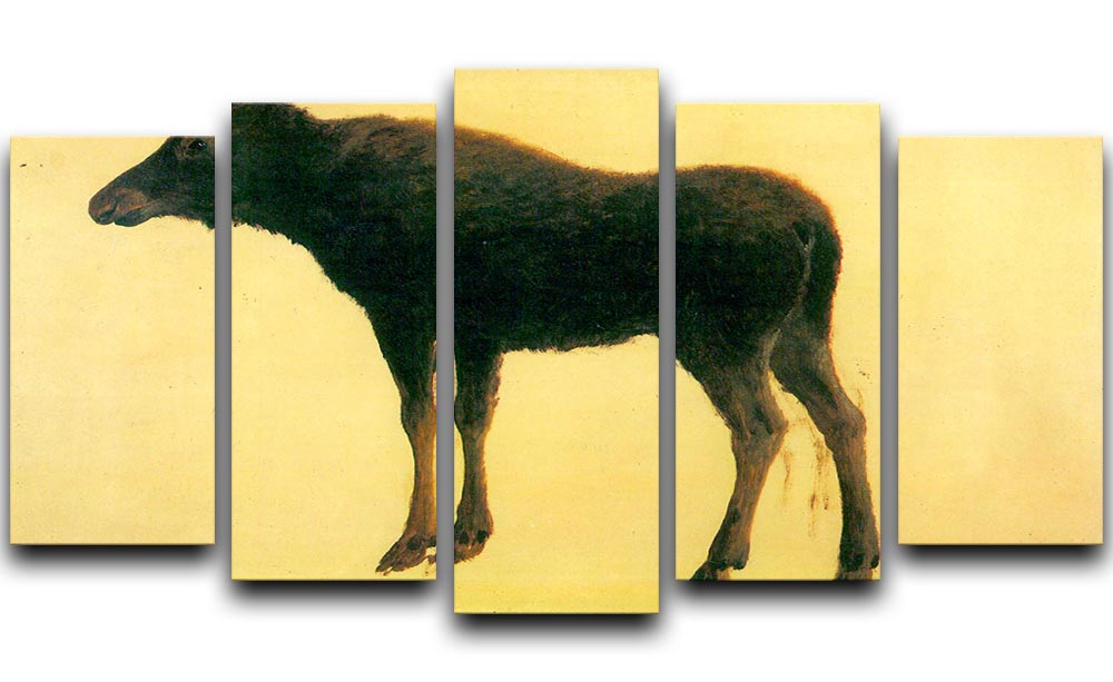 Elk by Bierstadt 5 Split Panel Canvas - Canvas Art Rocks - 1