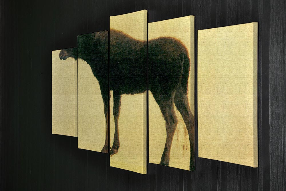 Elk by Bierstadt 5 Split Panel Canvas - Canvas Art Rocks - 2