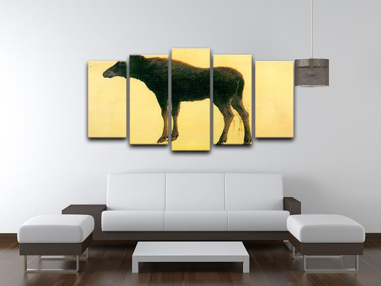 Elk by Bierstadt 5 Split Panel Canvas - Canvas Art Rocks - 3
