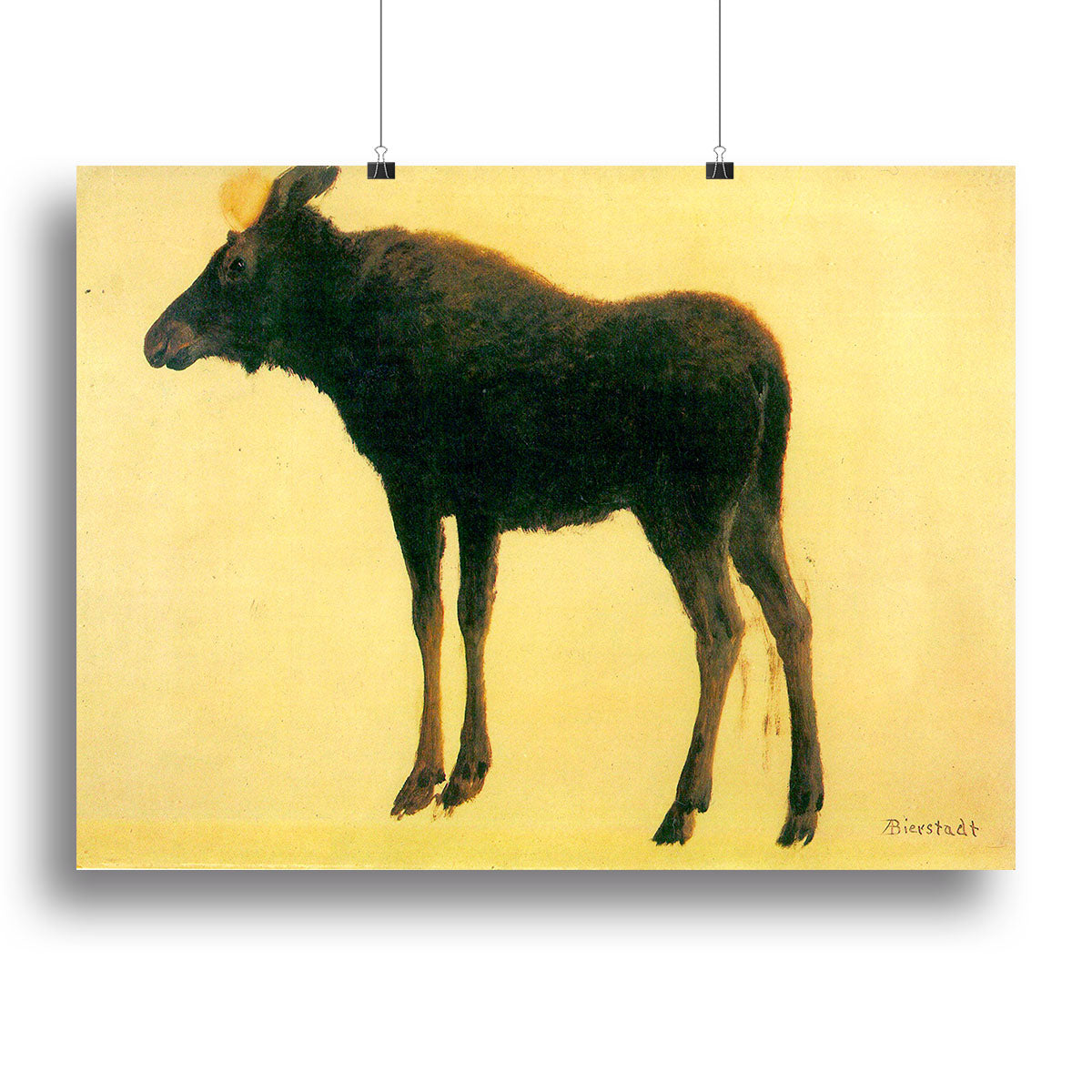 Elk by Bierstadt Canvas Print or Poster - Canvas Art Rocks - 2