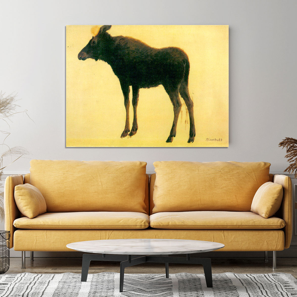 Elk by Bierstadt Canvas Print or Poster - Canvas Art Rocks - 4