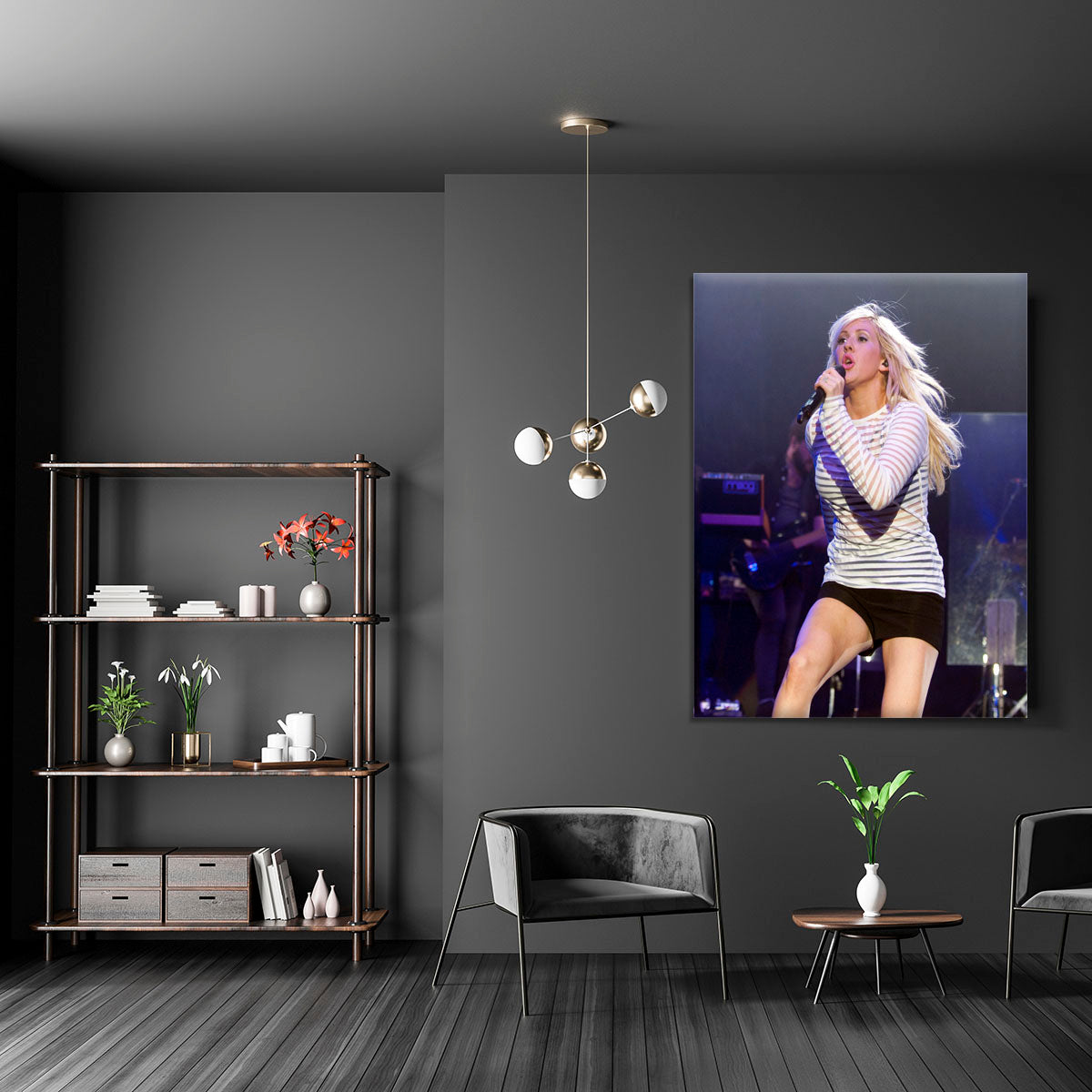 Ellie Goulding on stage Canvas Print or Poster - Canvas Art Rocks - 5