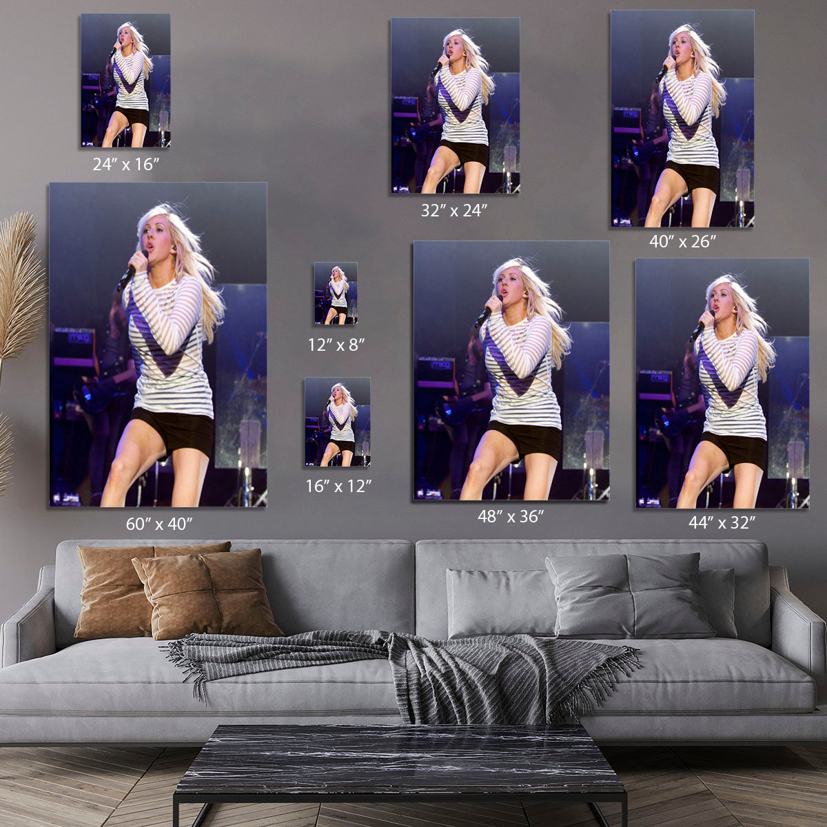 Ellie Goulding on stage Canvas Print or Poster - Canvas Art Rocks - 7