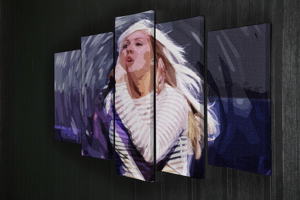 Ellie Goulding on stage Pop Art 5 Split Panel Canvas - Canvas Art Rocks - 2