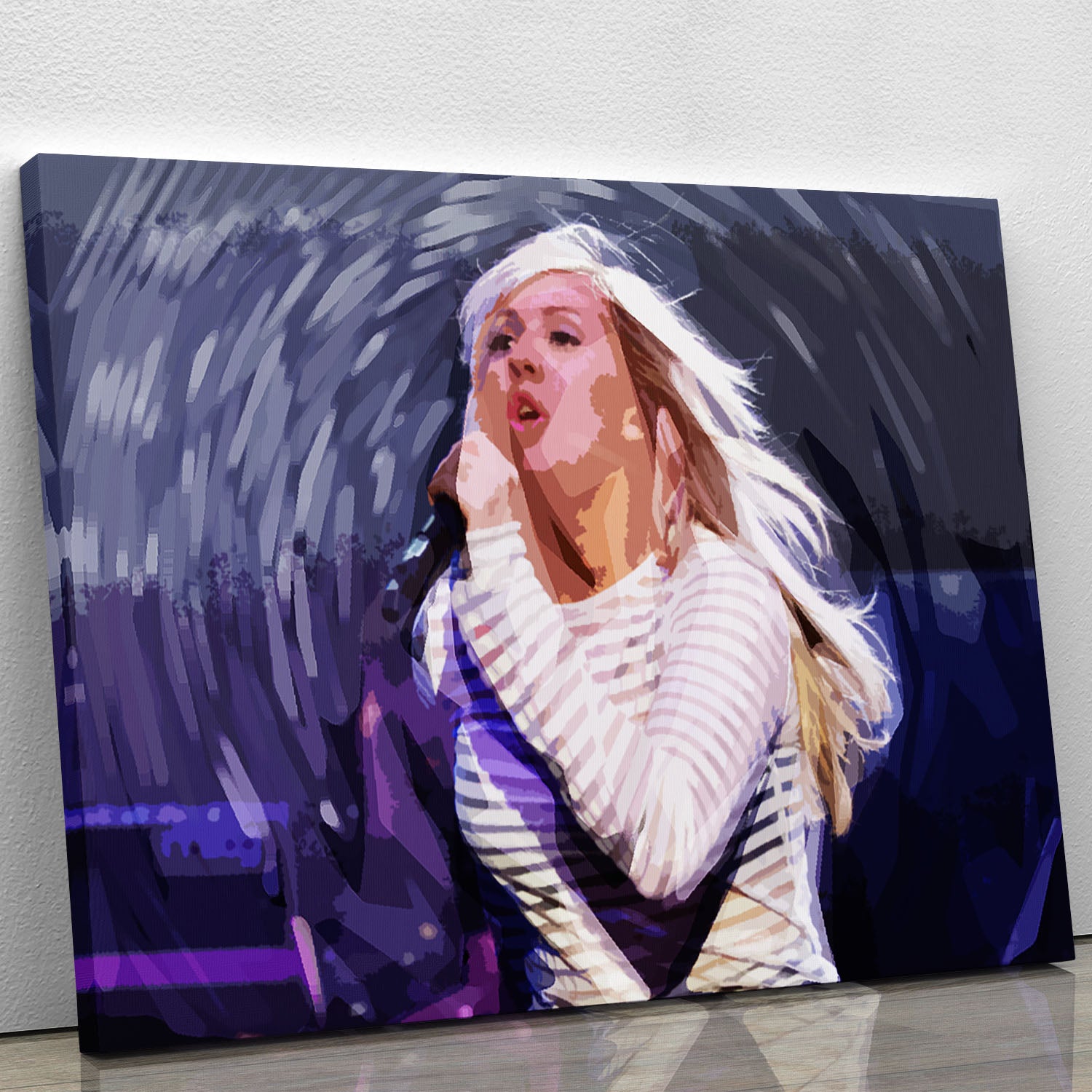 Ellie Goulding on stage Pop Art Canvas Print or Poster - Canvas Art Rocks - 1