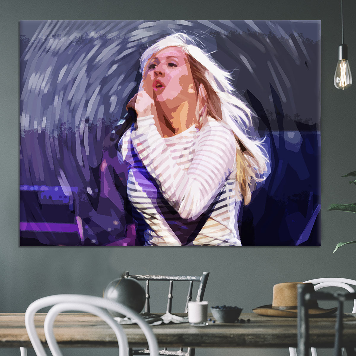Ellie Goulding on stage Pop Art Canvas Print or Poster - Canvas Art Rocks - 3