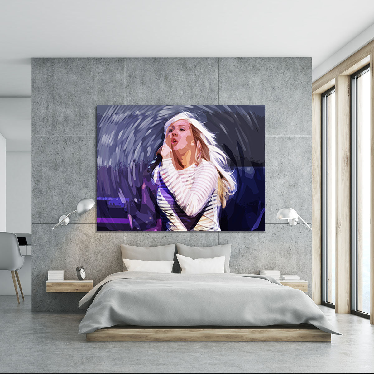 Ellie Goulding on stage Pop Art Canvas Print or Poster - Canvas Art Rocks - 5