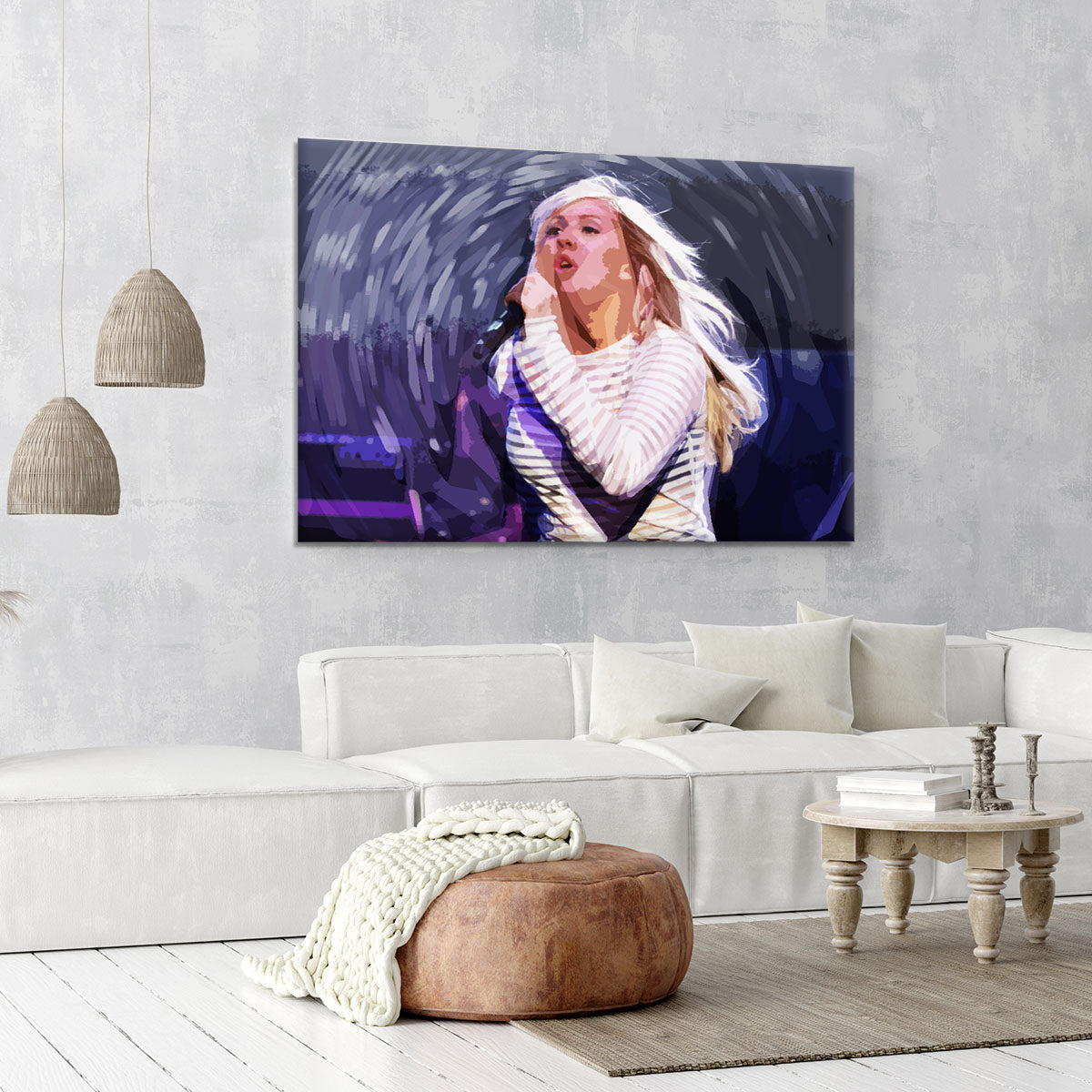 Ellie Goulding on stage Pop Art Canvas Print or Poster - Canvas Art Rocks - 6