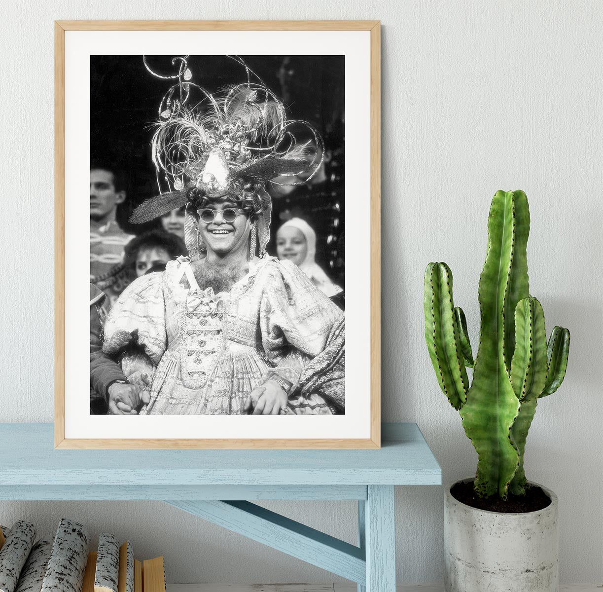 Elton John as a panto dame Framed Print - Canvas Art Rocks - 3