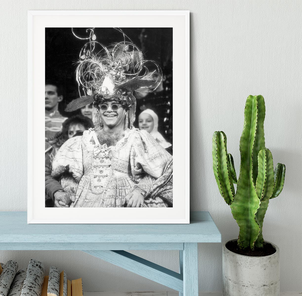 Elton John as a panto dame Framed Print - Canvas Art Rocks - 5