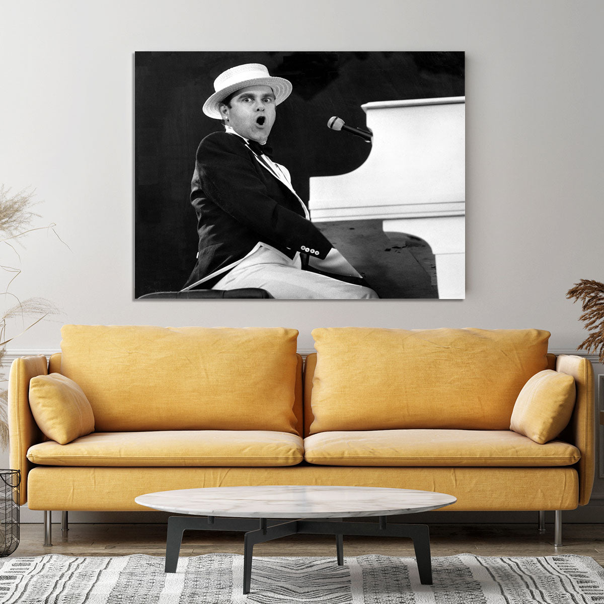 Elton John at Wembley 1984 Canvas Print or Poster - Canvas Art Rocks - 4