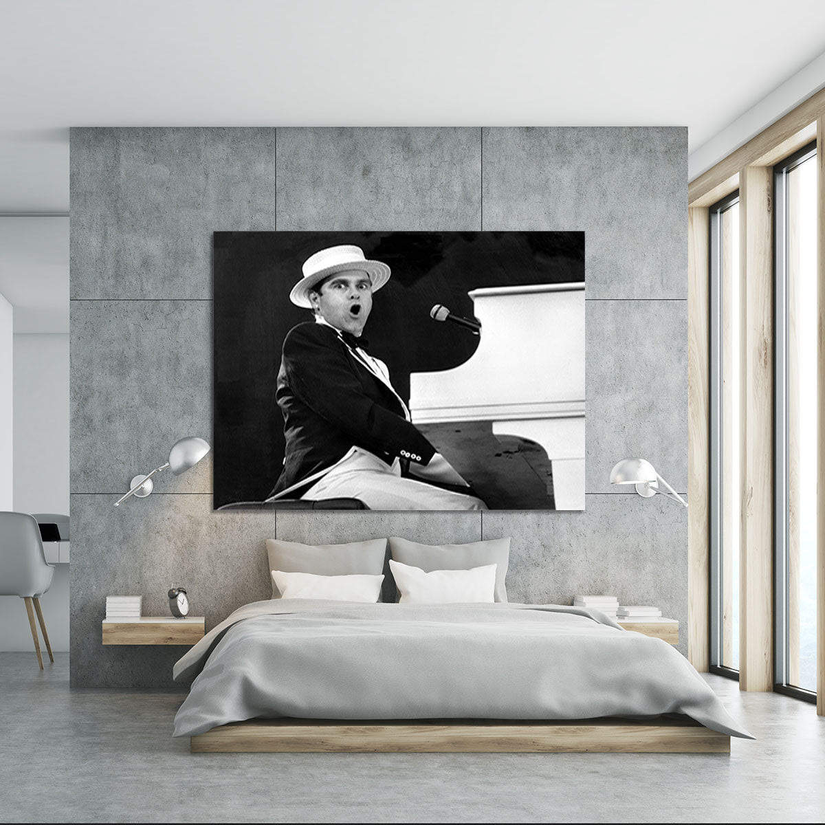 Elton John at Wembley 1984 Canvas Print or Poster - Canvas Art Rocks - 5