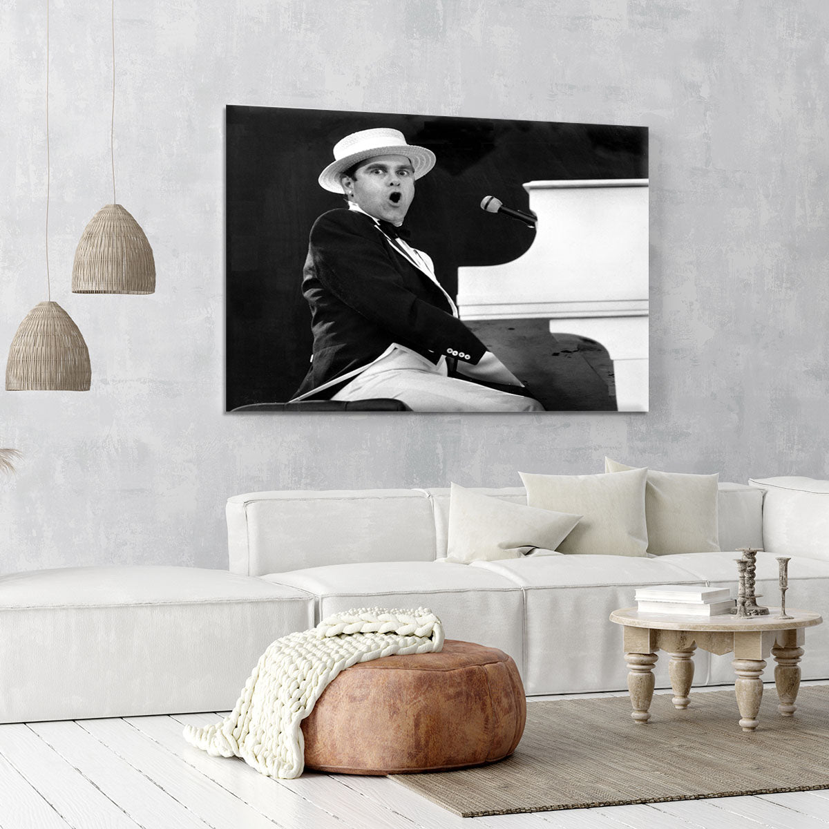 Elton John at Wembley 1984 Canvas Print or Poster - Canvas Art Rocks - 6